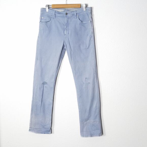 Pilcro and the Letterpress Denim - Pilcro Women’s Jeans Size 30 Soft Pastel Denim Everyday Modern Blue Silver Wash